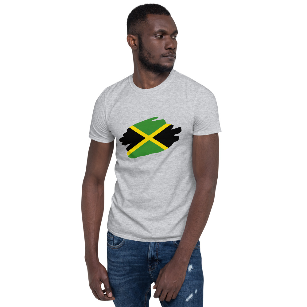 Jamaica Black Yellow and Green Design Short-Sleeve Unisex T-Shirt