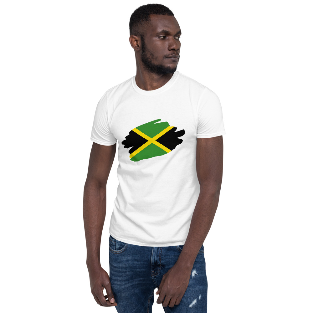 Jamaica Black Yellow and Green Design Short-Sleeve Unisex T-Shirt - Image 4