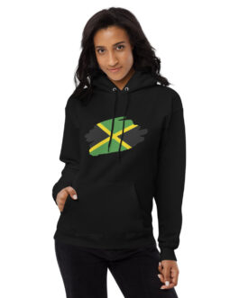 Black Yellow and Green Design Unisex fleece hoodie
