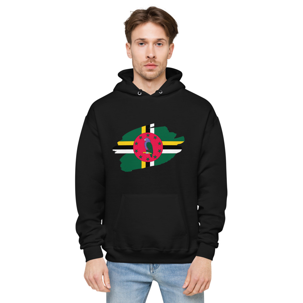 Dominica Inspired Unisex fleece hoodie - Image 2