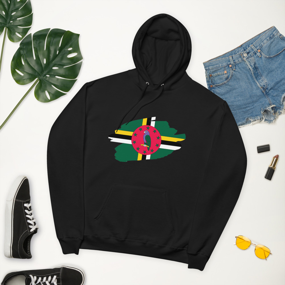 Dominica Inspired Unisex fleece hoodie - Image 3