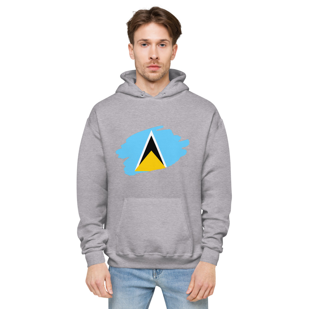 St. Lucia Inspired Unisex fleece hoodie - Image 2