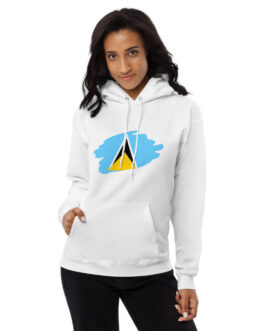 St. Lucia Inspired Unisex fleece hoodie