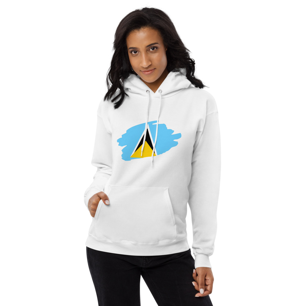St. Lucia Inspired Unisex fleece hoodie