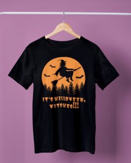 Happy Halloween Witches Short Sleeve T Shirt