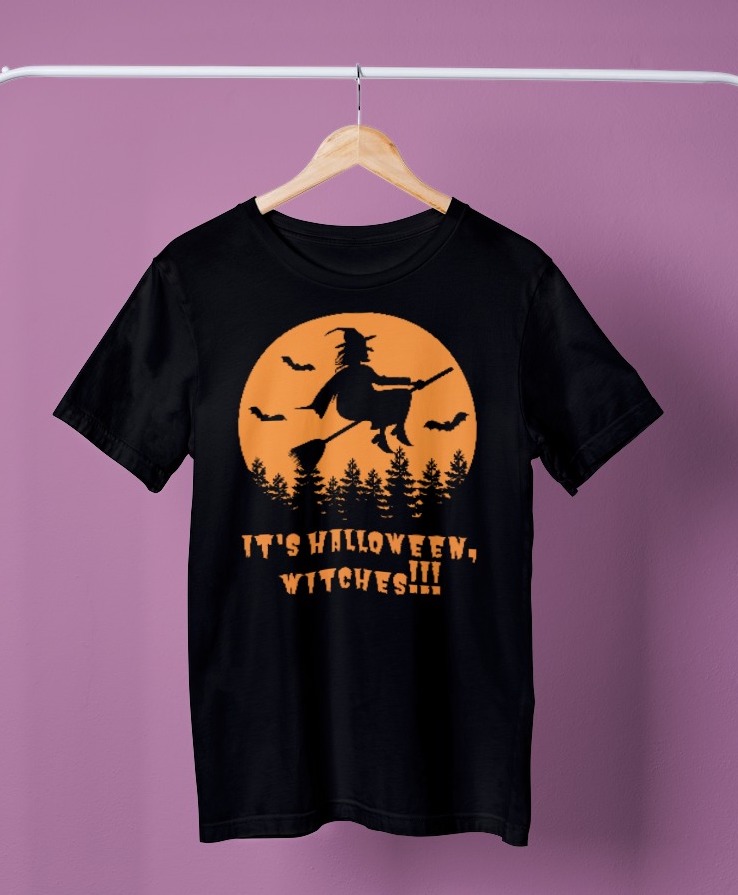 Happy Halloween Witches Short Sleeve T Shirt