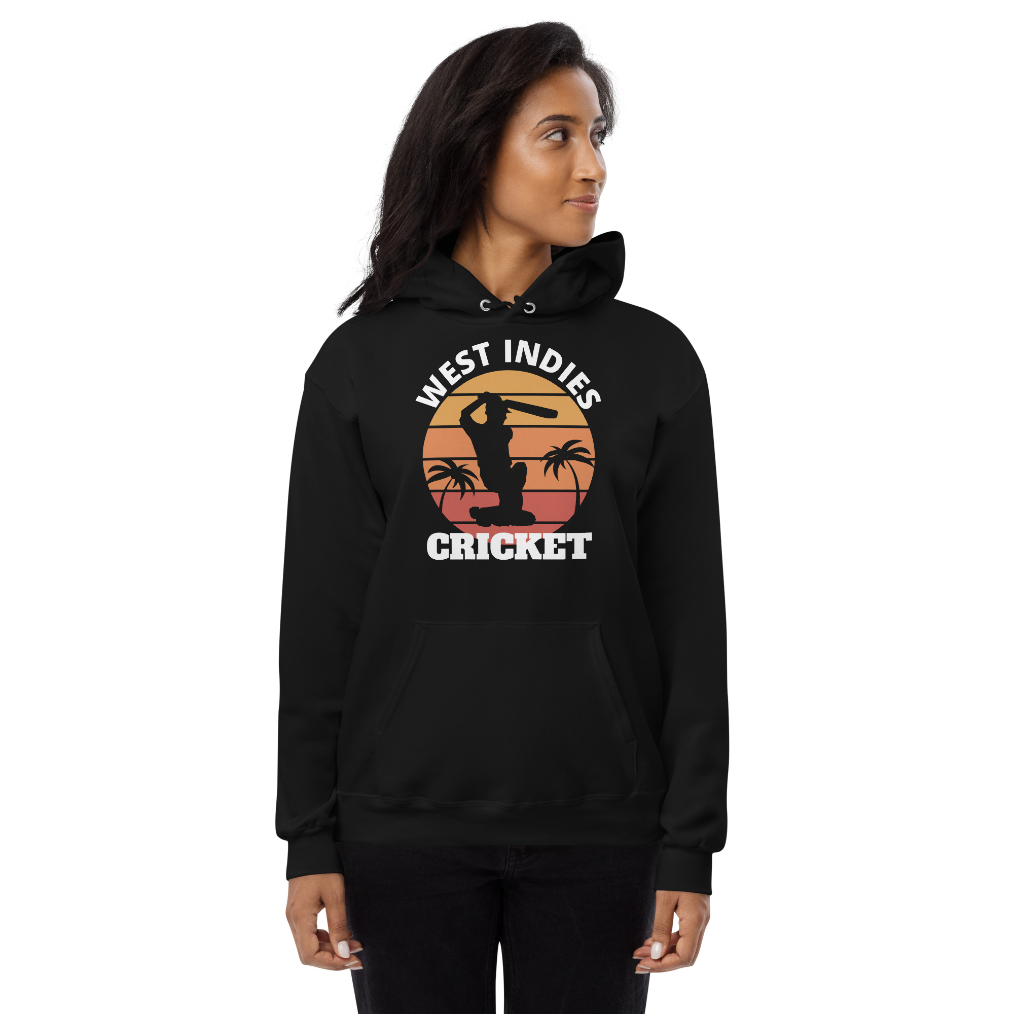 West Indies Cricket Unisex fleece hoodie - Image 2