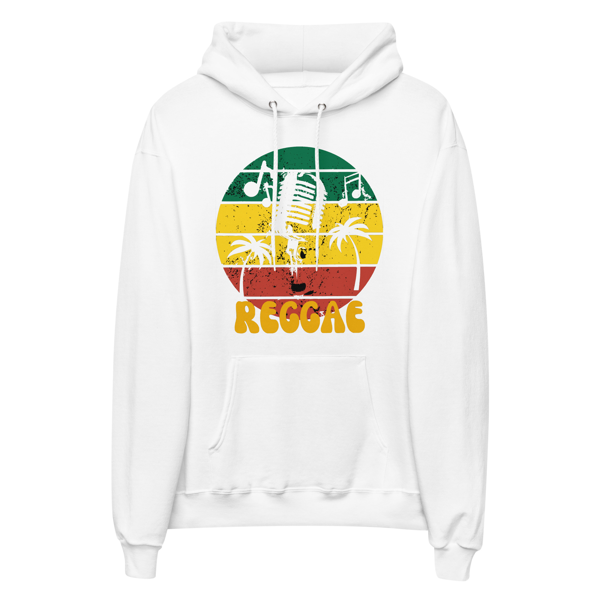 Vintage Reggae Unisex fleece hoodie - Image 4